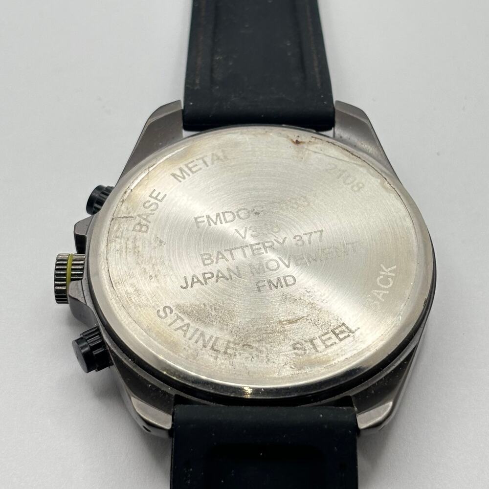 Retro Black & Yellow Men's Watch - Picture 5 of 5